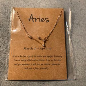 Gold Aries Constellation Necklace